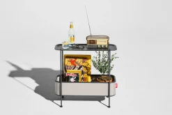 Adoreganizer Multifunctionele bijzettafel, grijs, 65.5x29x76.5 cm