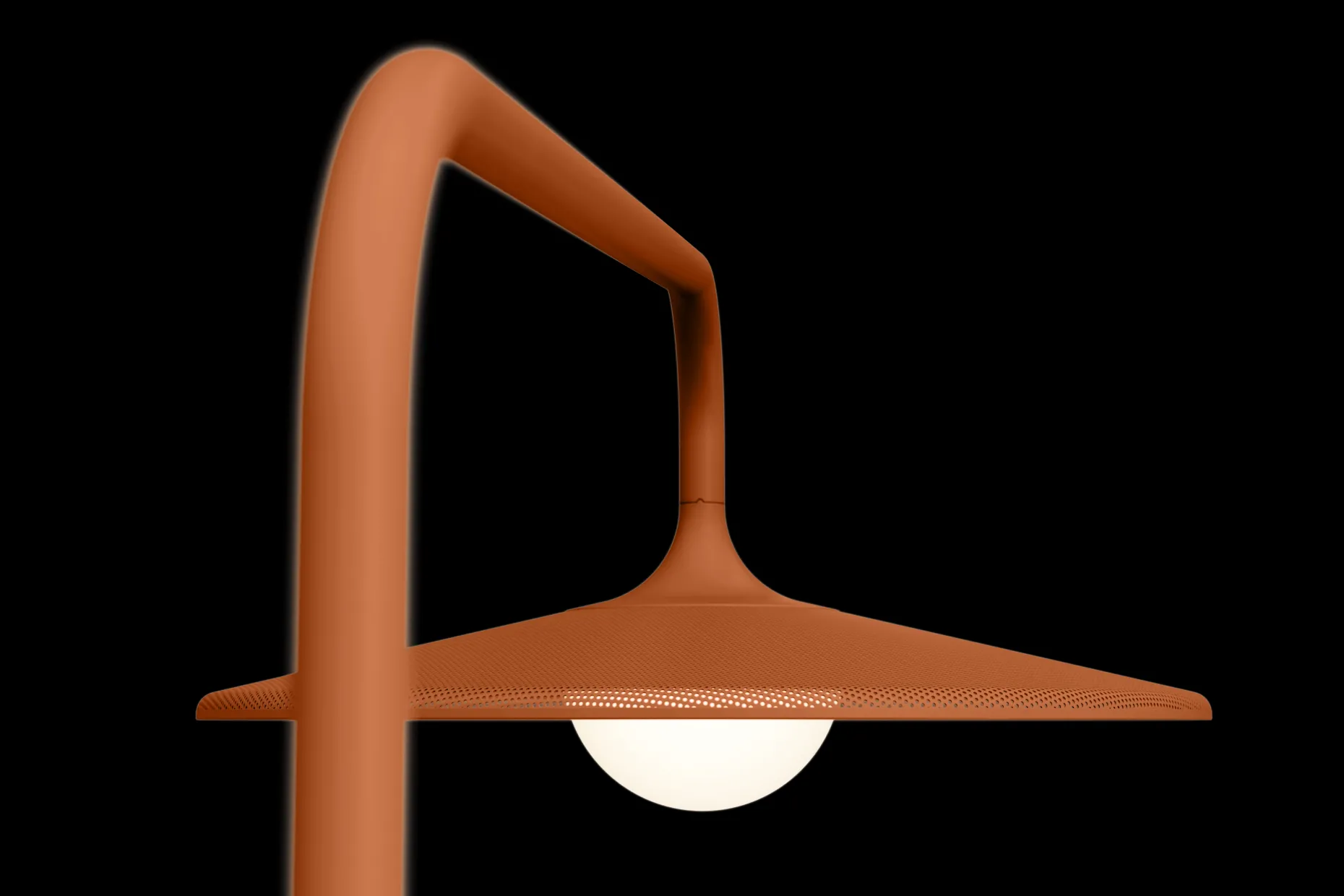 Archigrande Vloerlamp voor buiten, rood, 180x84x233 cm