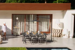 Archigrande Vloerlamp voor buiten, zwart, 180x84x233 cm
