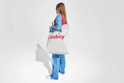 Baggy-Bag Katoenen tas, wit, 61x55 cm