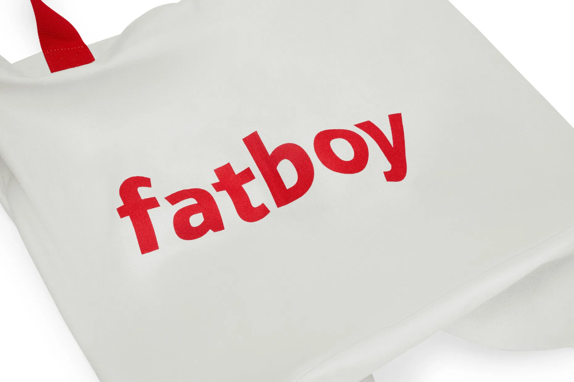 Baggy-Bag Katoenen tas, wit, 61x55 cm