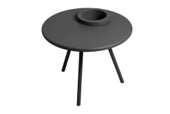 Bakkes Bijzettafel, zwart, 60x60x49 cm