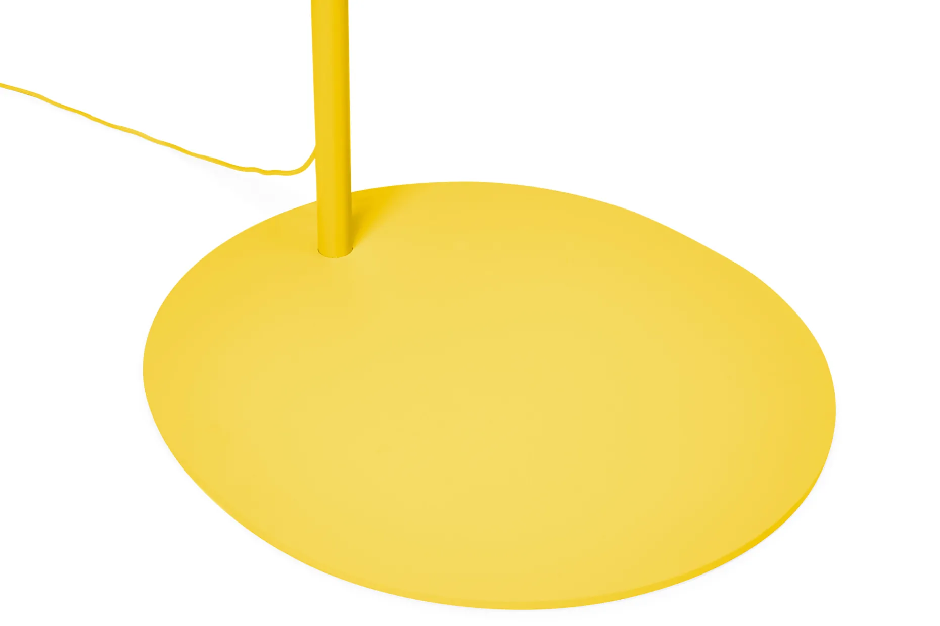 Big Lebow Arc lamp, geel, 186x234 cm