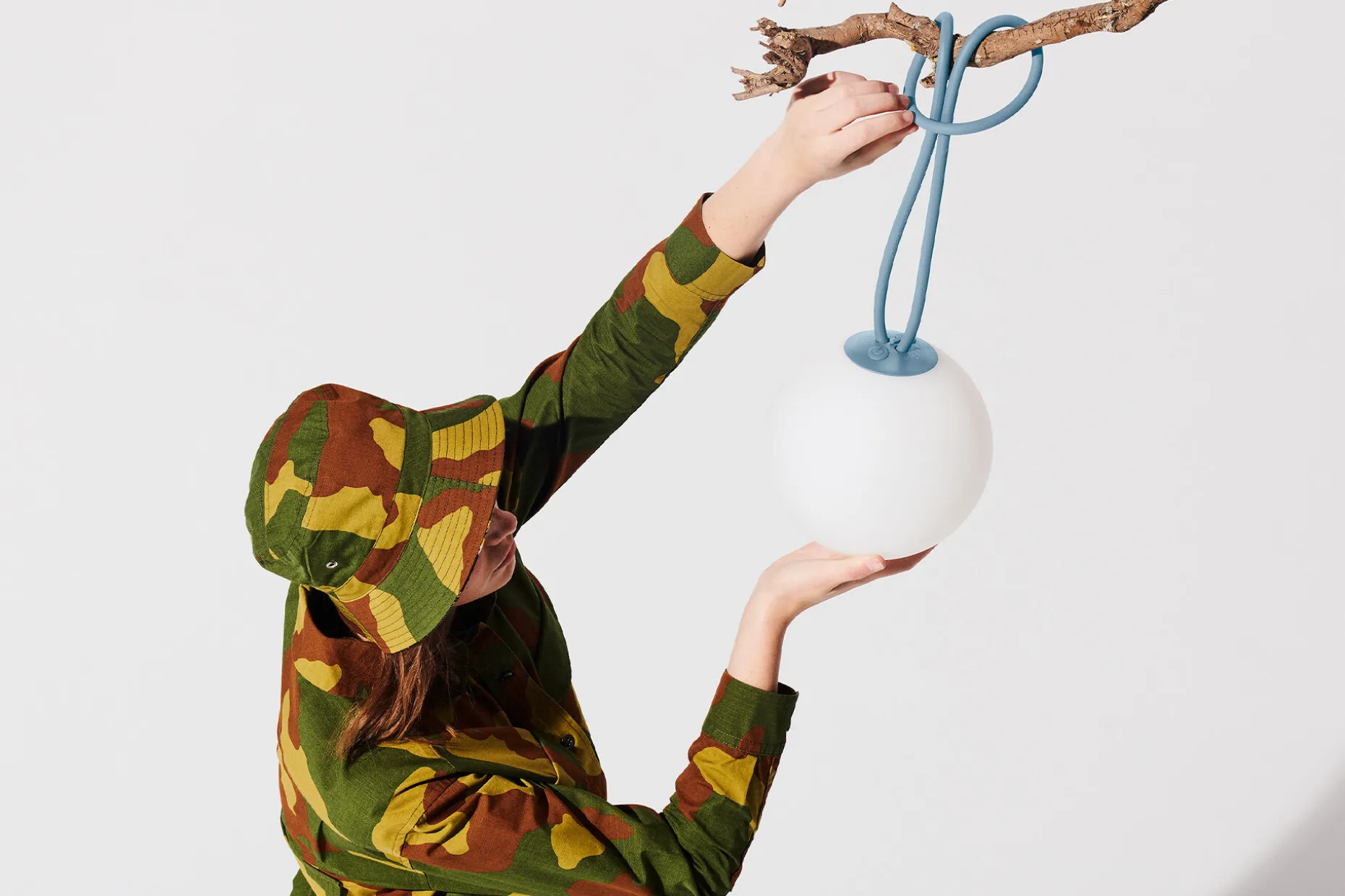 Bolleke Oplaadbare lamp, blauw, 20x20x20 cm