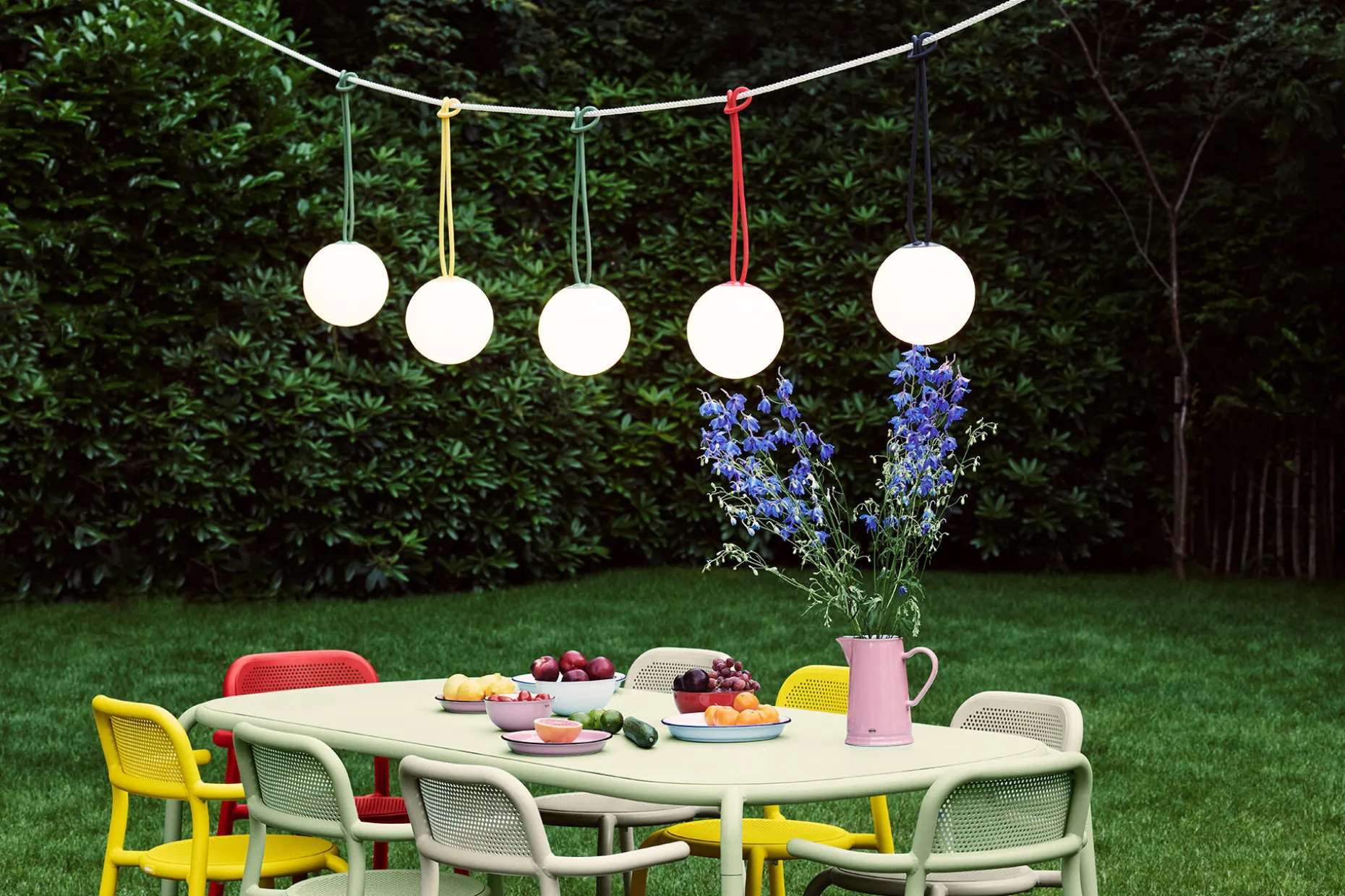Bolleke Oplaadbare lamp, groen, 20x20x20 cm