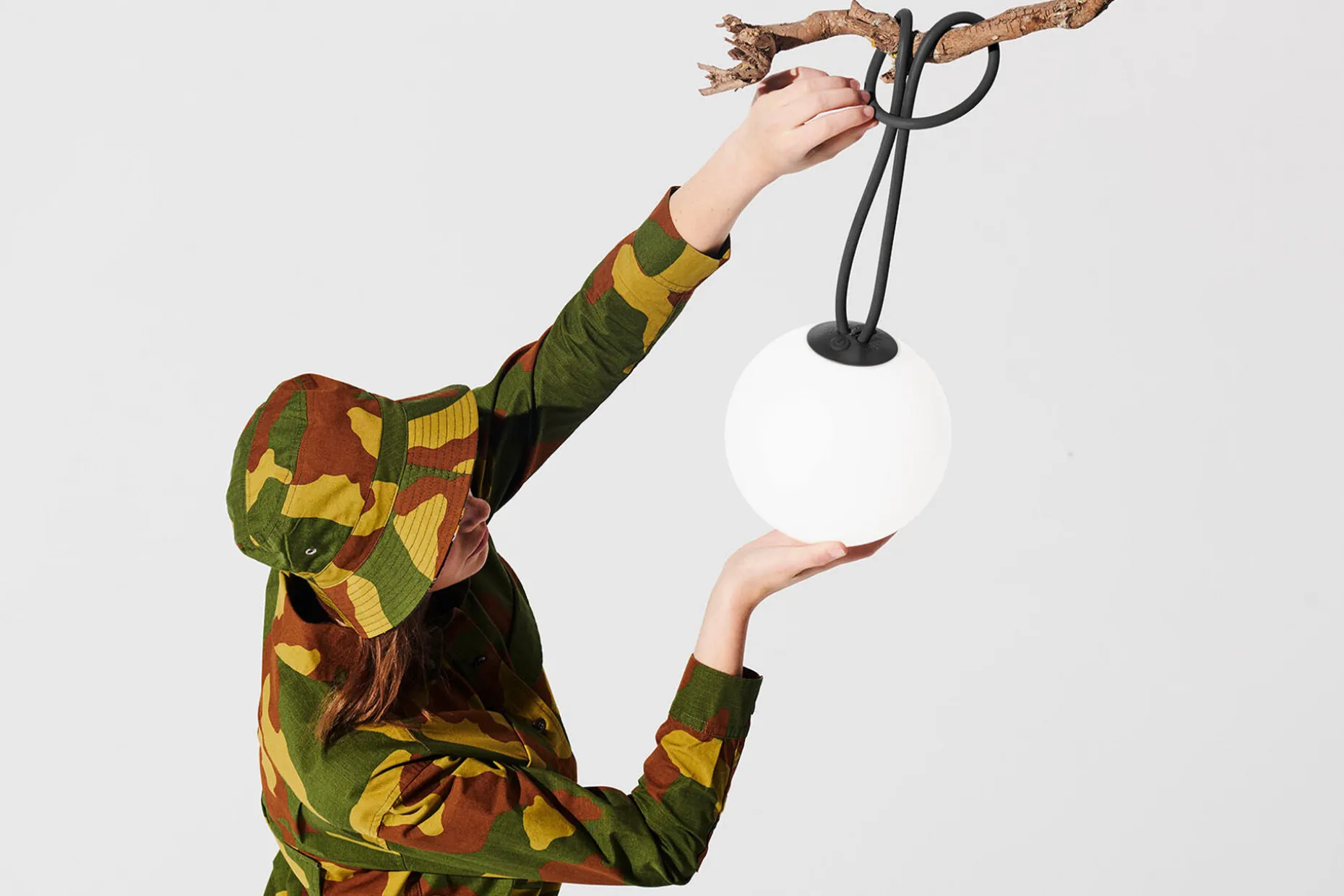 Bolleke Oplaadbare lamp, zwart, 20x20x20 cm