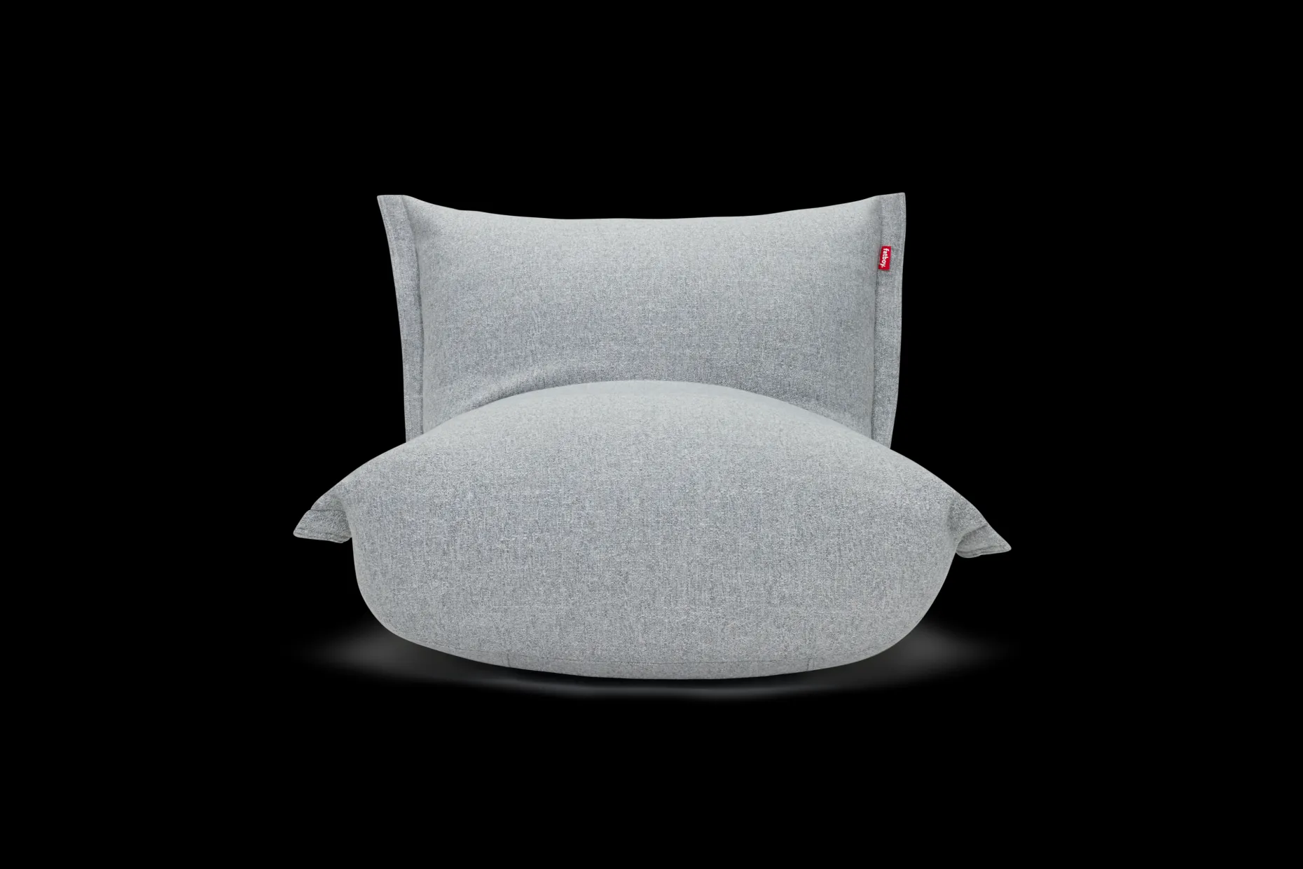 BonBaron Slim Boucle Loungestoel, grijs, 102x85x75 cm