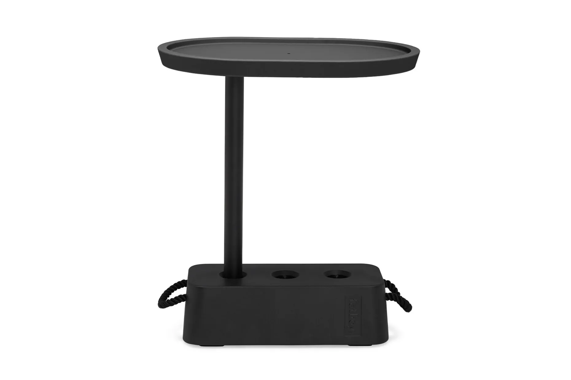 Brick Table Bijzettafel voor buiten, zwart, 56x39x63.5 cm