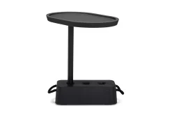 Brick Table Bijzettafel voor buiten, zwart, 56x39x63.5 cm