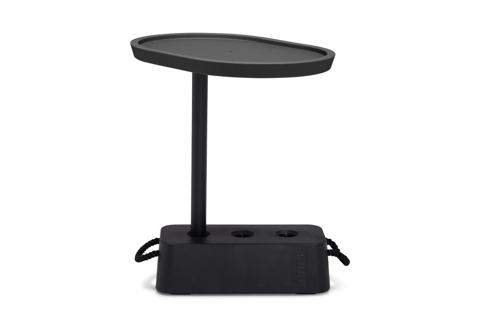 Brick Table Bijzettafel voor buiten, zwart, 56x39x63.5 cm
