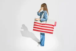 Carry-Too-Much-Bag Canvas Grote canvas tas, grijs, 70x50 cm