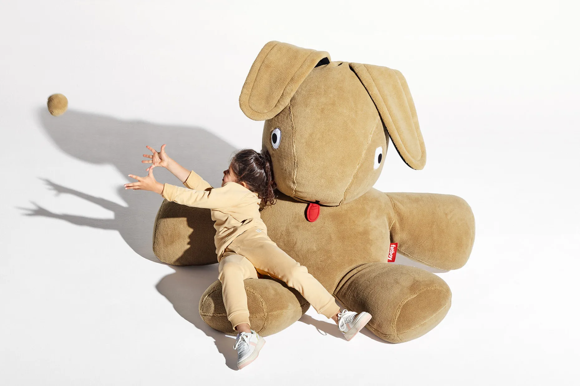 Co9 XS Teddy Knuffelkonijn, bruin, 180x150x50 cm