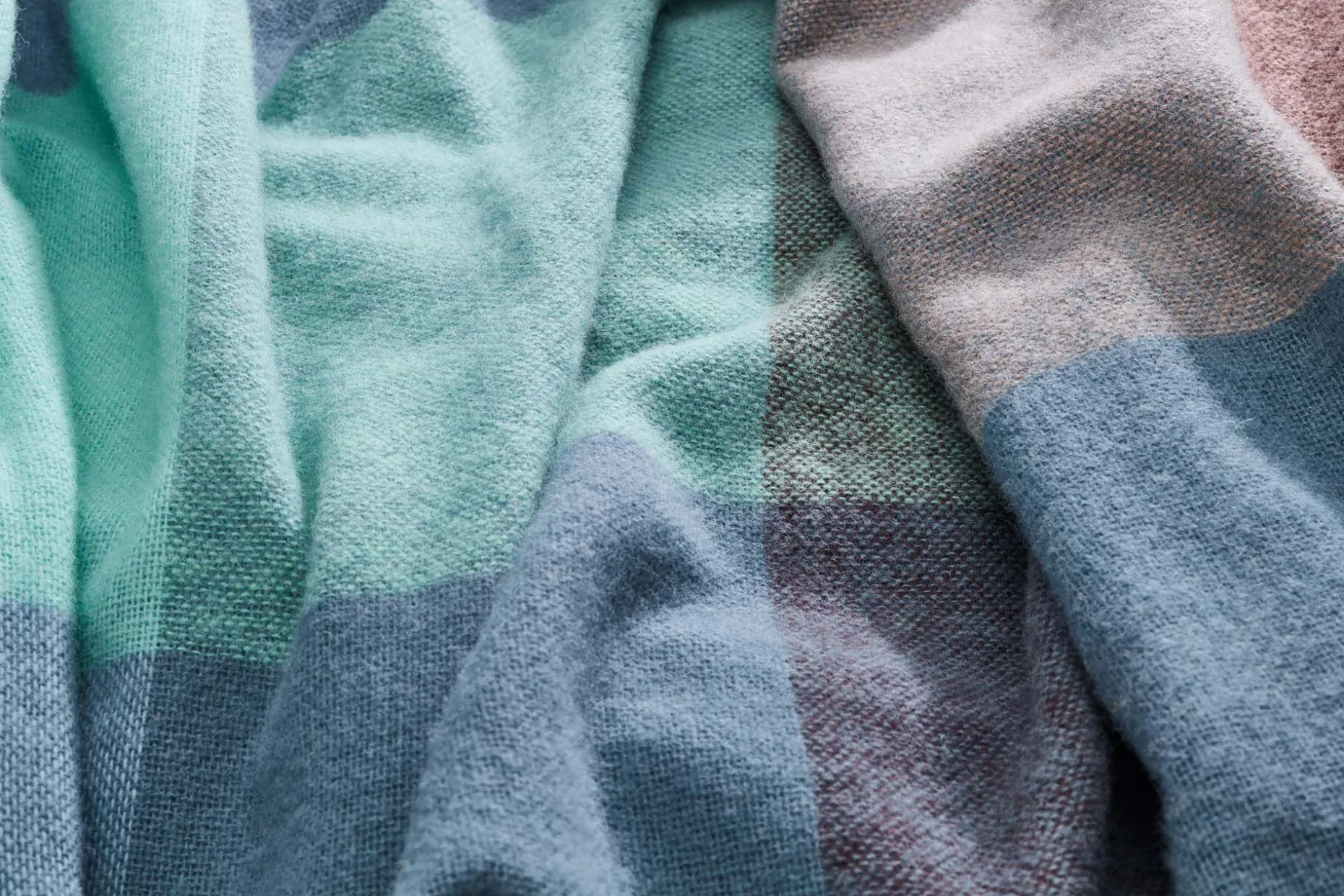 Colour Blend Blanket Wollen deken, blauw, 130x185 cm