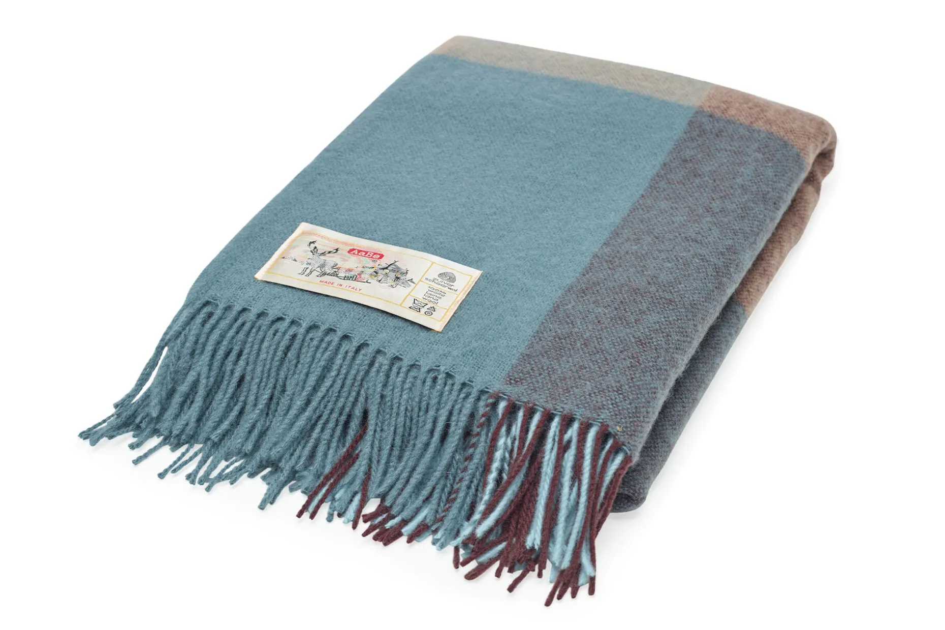 Colour Blend Blanket Wollen deken, blauw, 130x185 cm