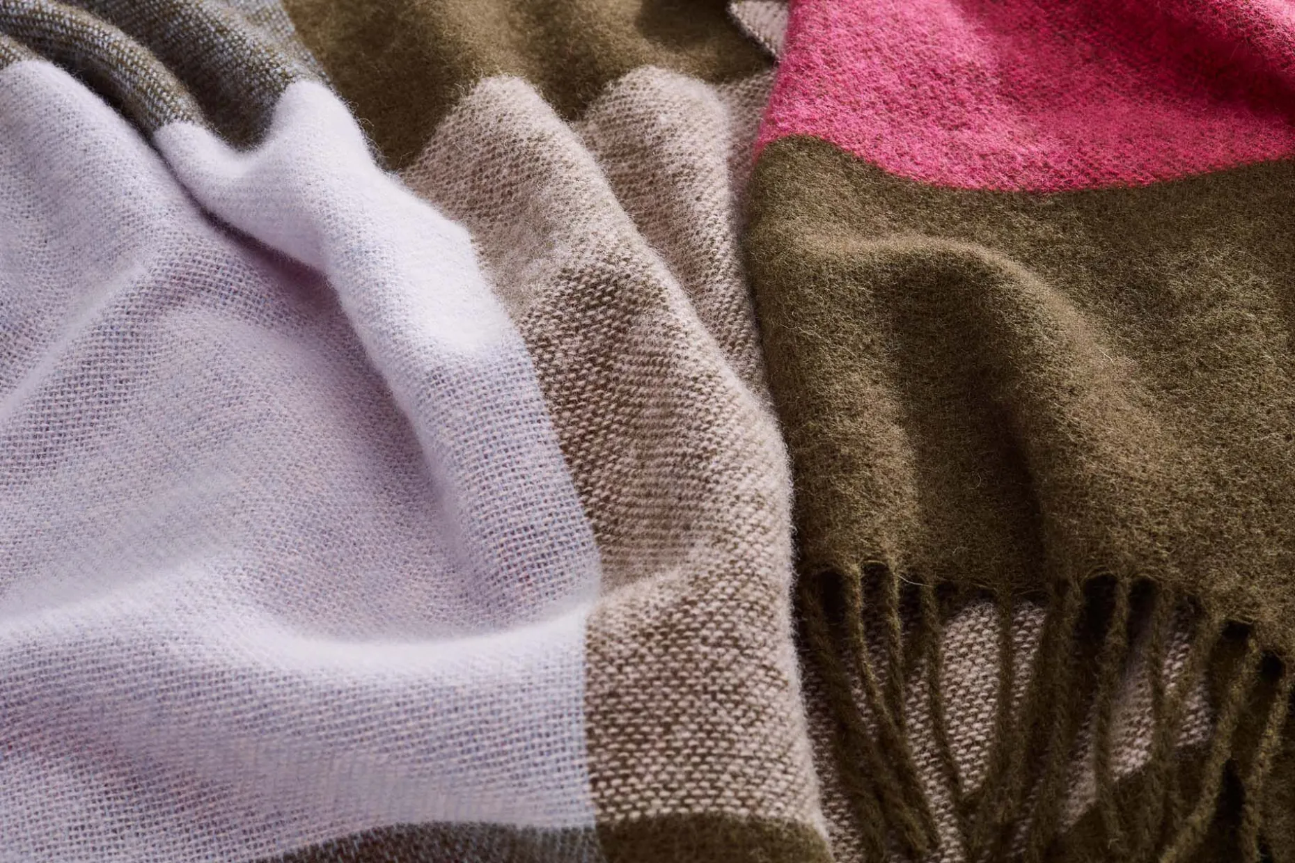 Colour Blend Blanket Wollen deken, oranje, 130x185 cm