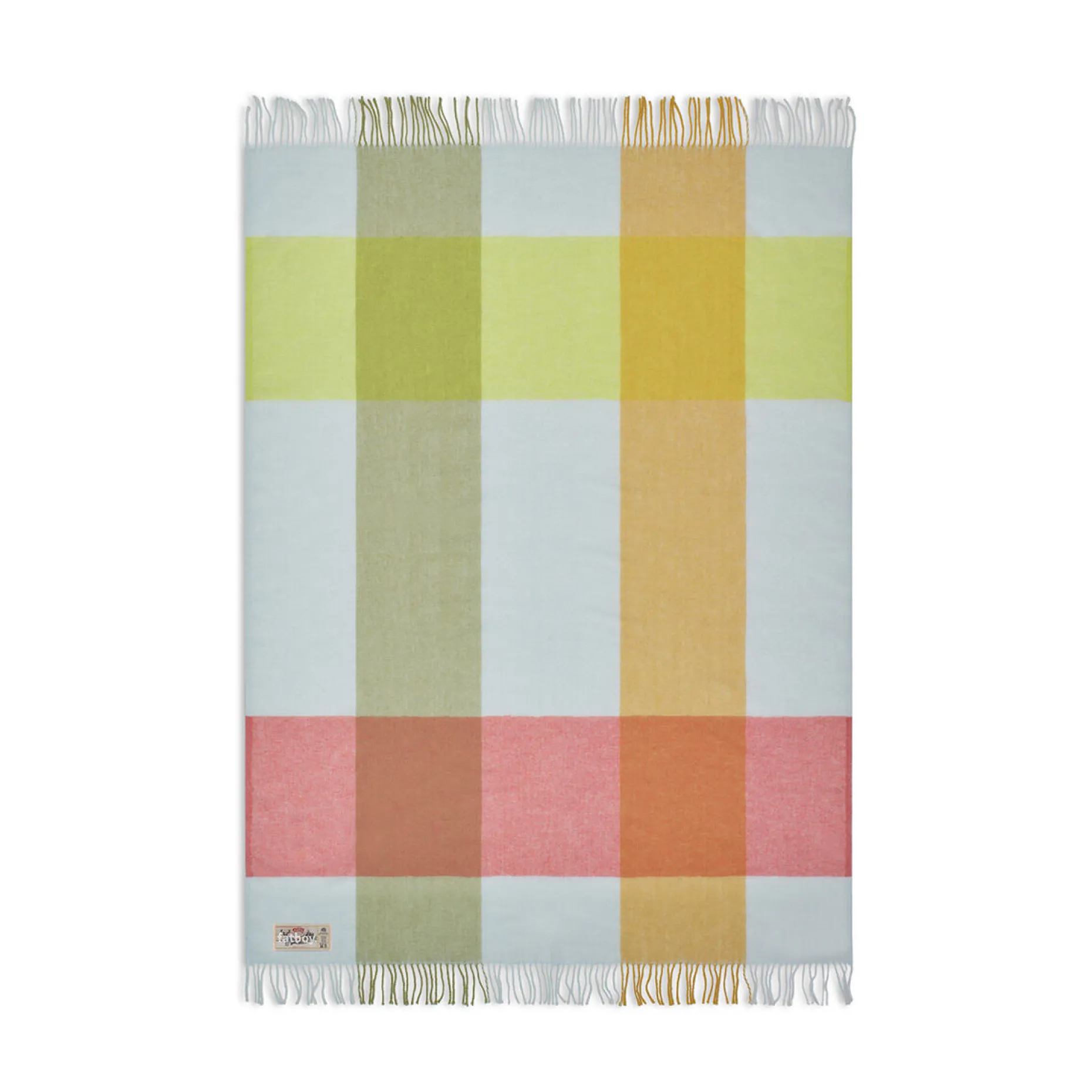 Colour Blend Blanket Wollen deken, geel, 130x185 cm