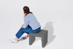 Concrete Seat Kruk voor buiten, grijs, 40x50x43 cm