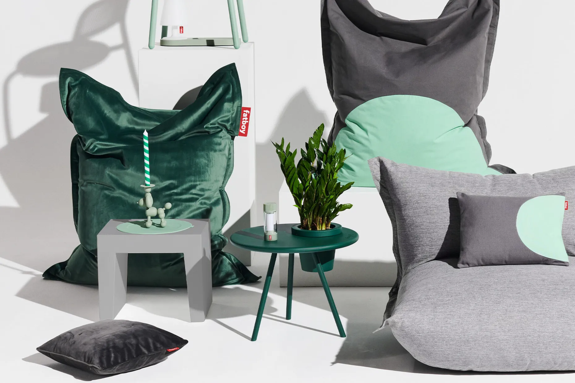 Concrete Seat Kruk voor buiten, 40x50x43 cm