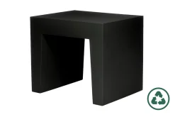 Concrete Seat Kruk voor buiten, zwart, 40x50x43 cm