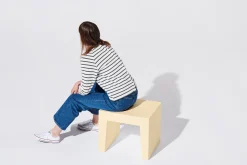 Concrete Seat Kruk voor buiten, beige, 40x50x43 cm