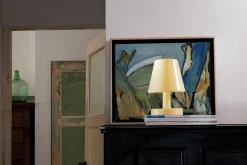 Edison The Ambiance Oplaadbare lamp, geel, 16.5x16.5x25.3 cm