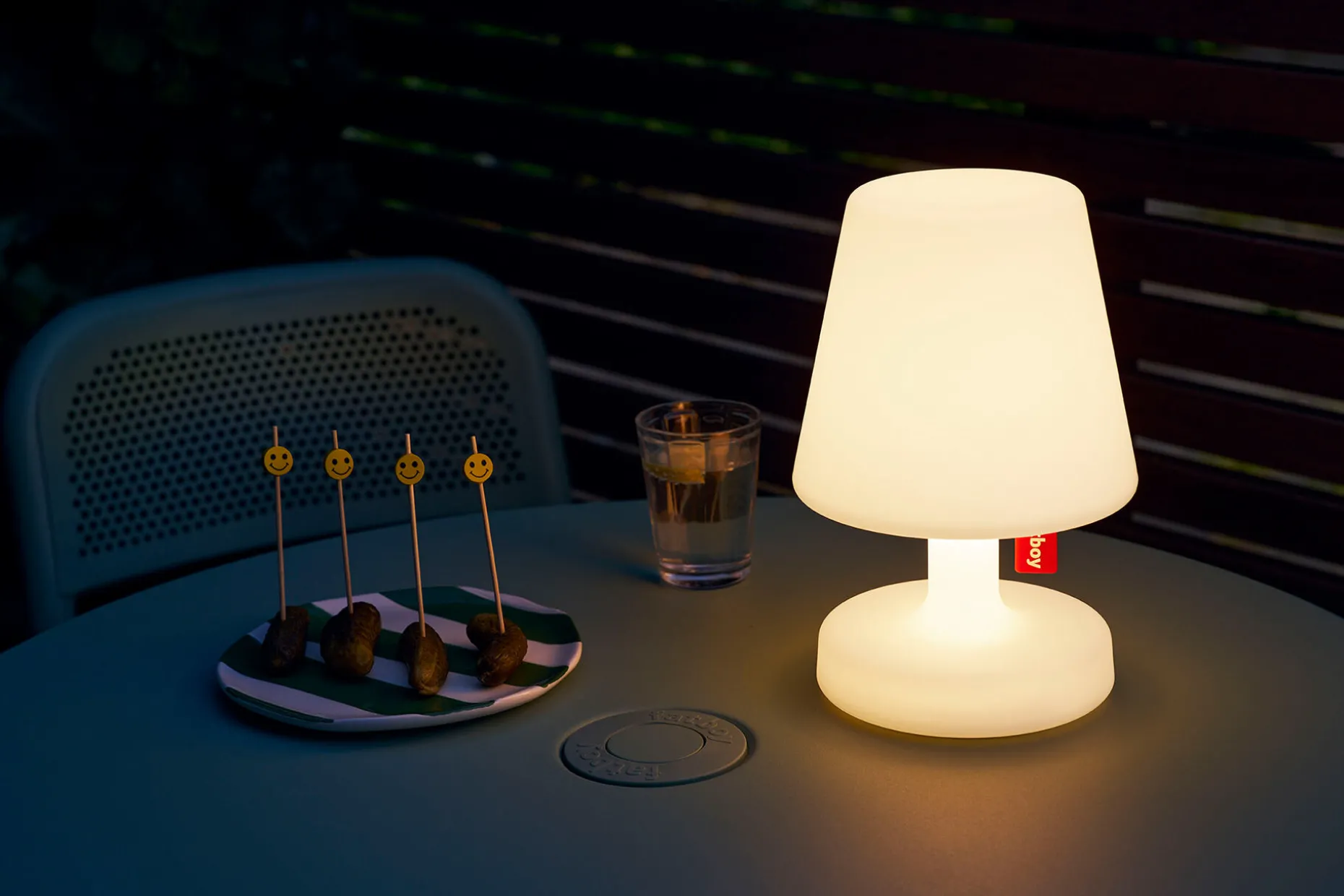 Edison the Petit Oplaadbare tafellamp, 16x16x25 cm
