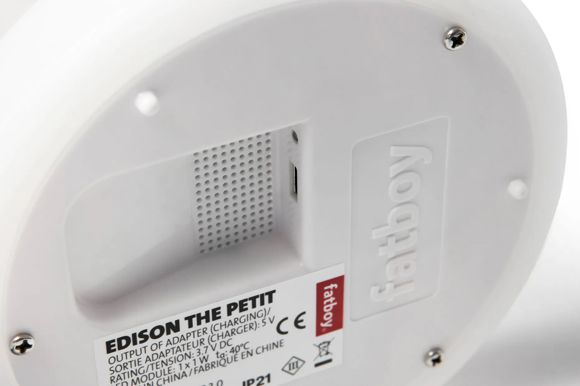 Edison the Petit Oplaadbare tafellamp, 16x16x25 cm