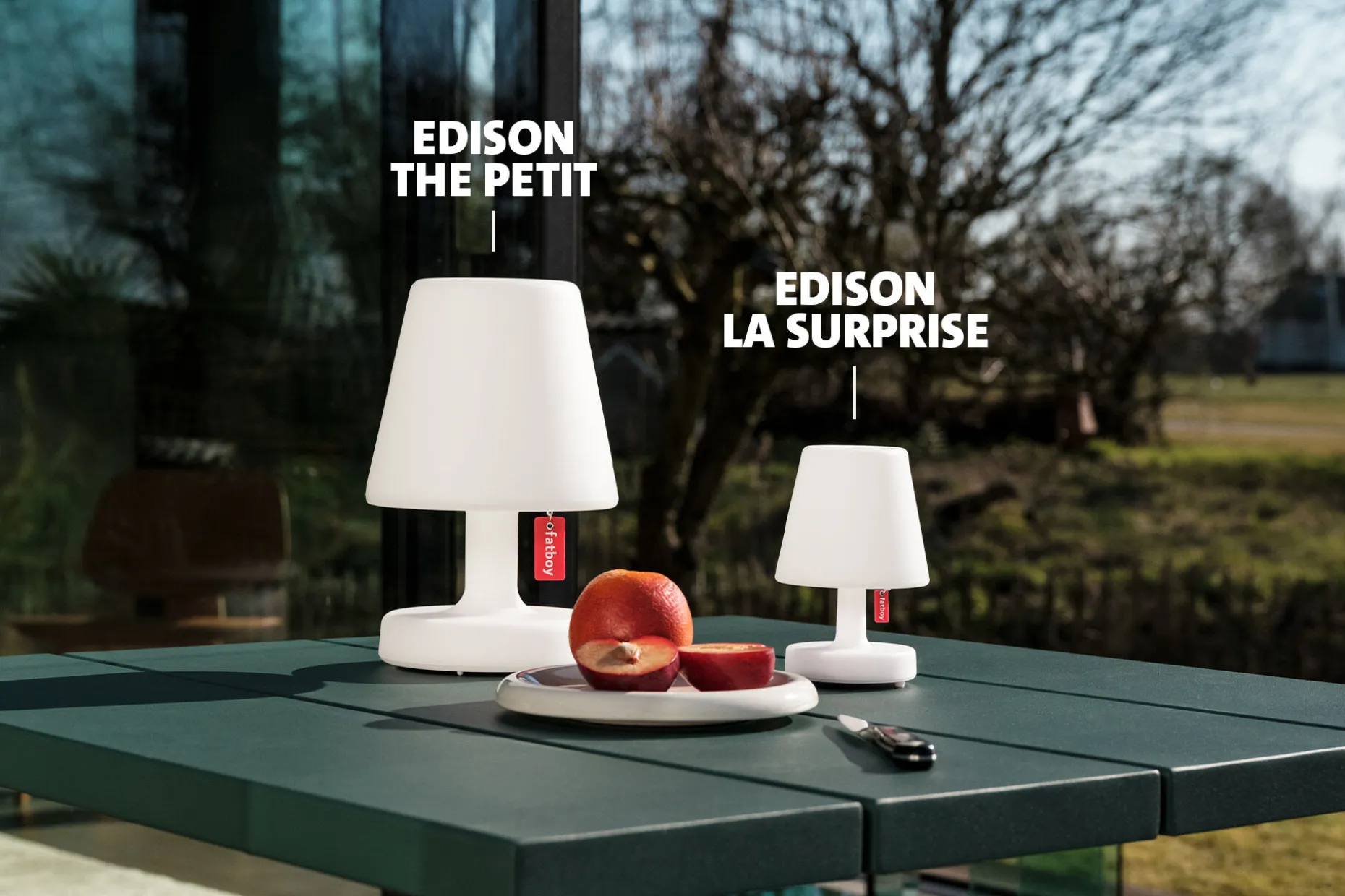 Edison the Petit Oplaadbare tafellamp, 16x16x25 cm