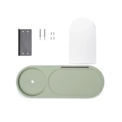 Edison the Petit Residence Wandplank voor Edison the Petit, groen, 46x17.5x25.1 cm
