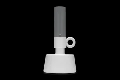 Flamtastique Olielamp voor buiten, wit, 58.5x115.5 cm
