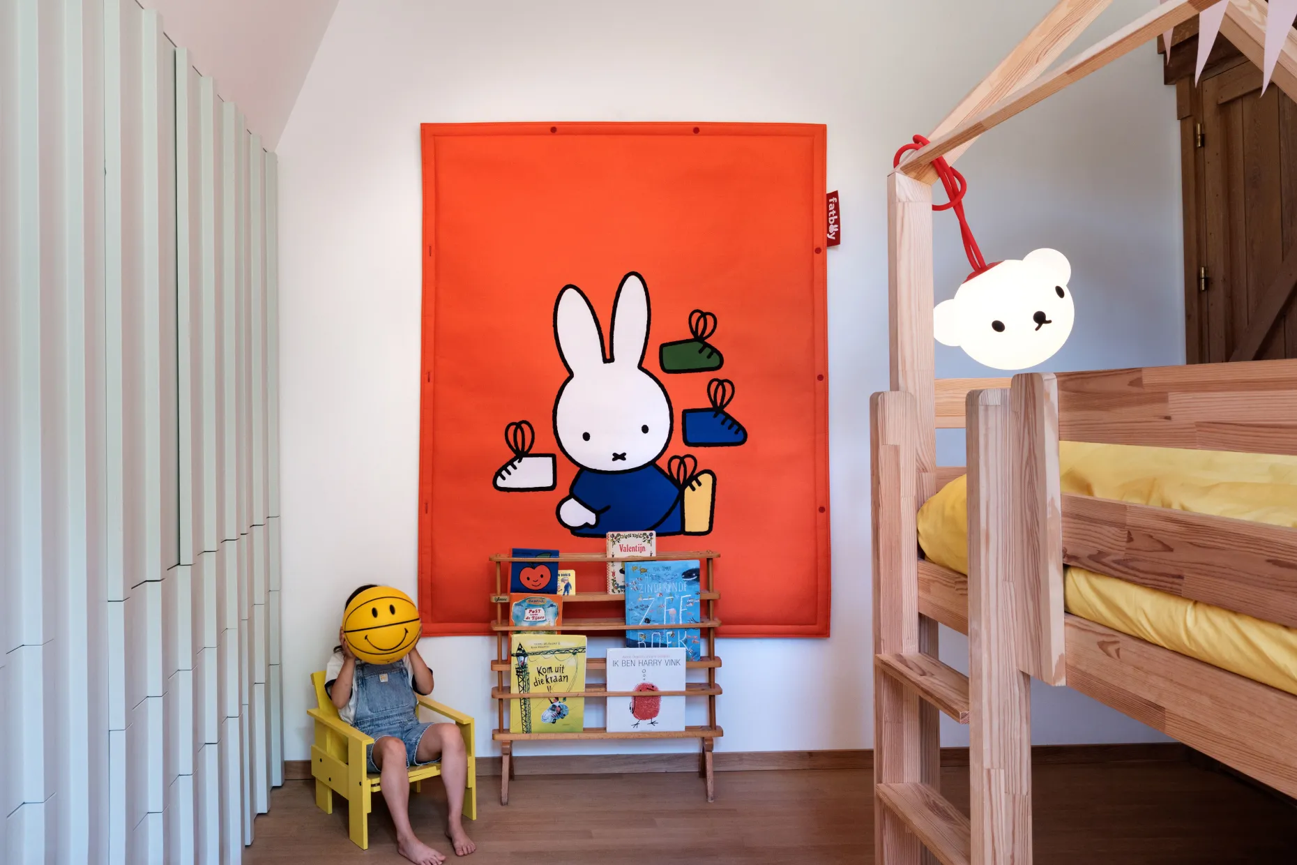 Flying Carpet x Miffy Nijntje speelkleed, oranje, 180x140 cm