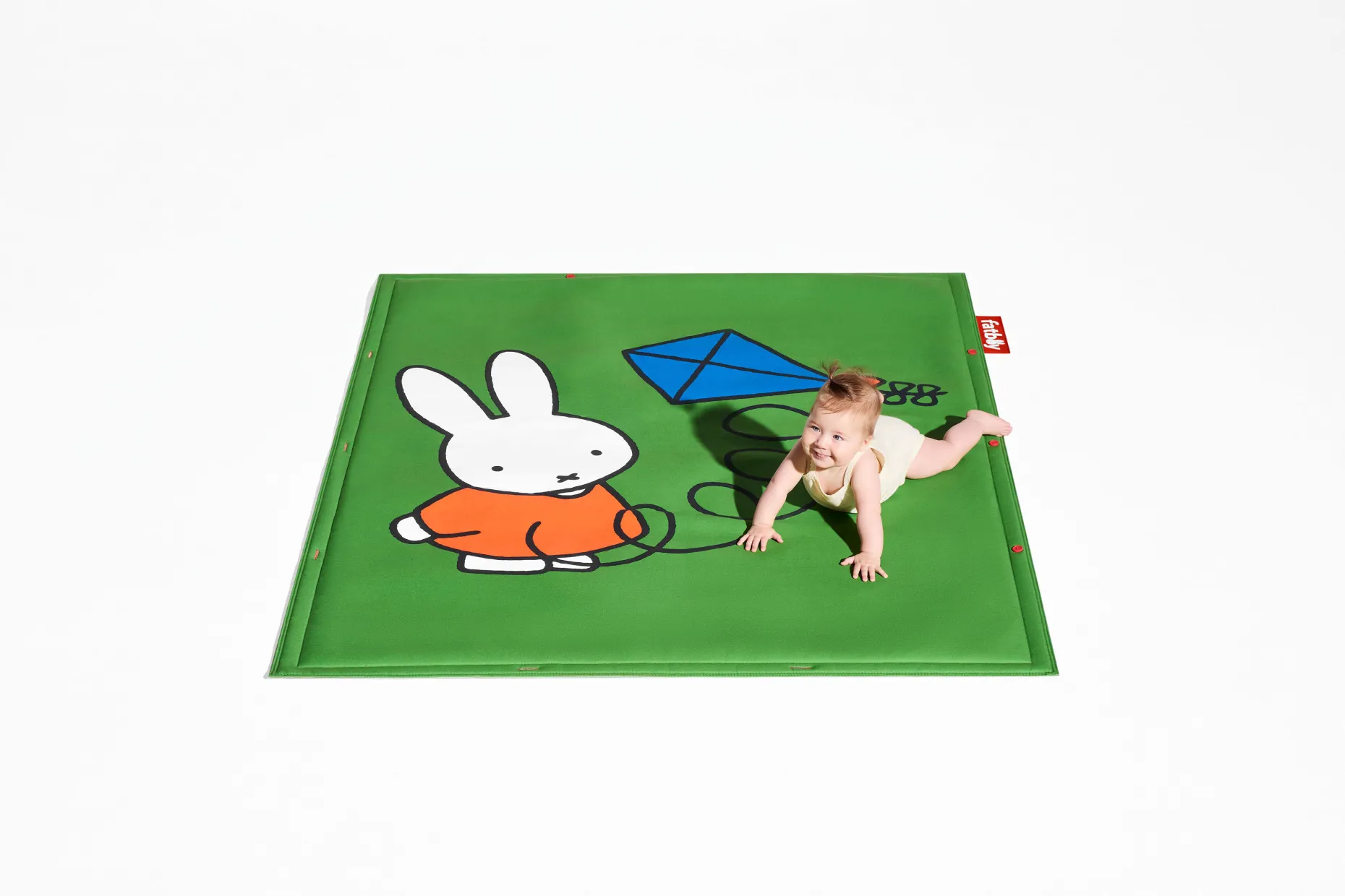Flying Carpet x Miffy Nijntje speelkleed, groen, 180x140 cm