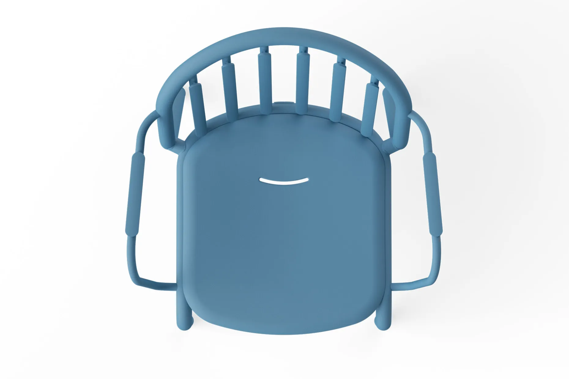 Fred's Armchair Tuinstoel met armleuning, blauw, 60x59.5x80.5 cm