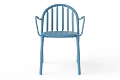 Fred's Armchair Tuinstoel met armleuning, blauw, 60x59.5x80.5 cm