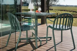 Fred's Armchair Tuinstoel met armleuning, groen, 60x59.5x80.5 cm