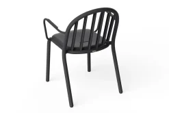 Fred's Armchair Tuinstoel met armleuning, zwart, 60x59.5x80.5 cm