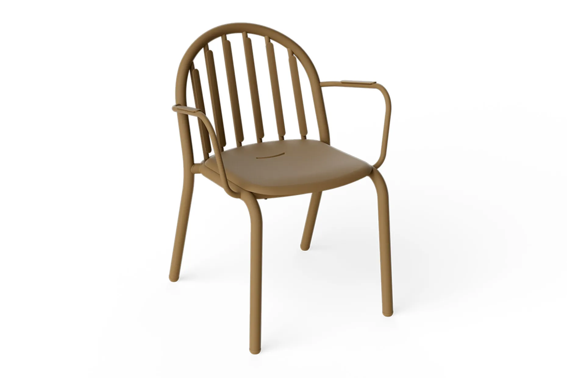 Fred's Armchair Tuinstoel met armleuning, bruin, 60x59.5x80.5 cm