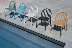 Fred's Armchair Tuinstoel met armleuning, bruin, 60x59.5x80.5 cm