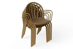 Fred's Armchair Tuinstoel met armleuning, bruin, 60x59.5x80.5 cm