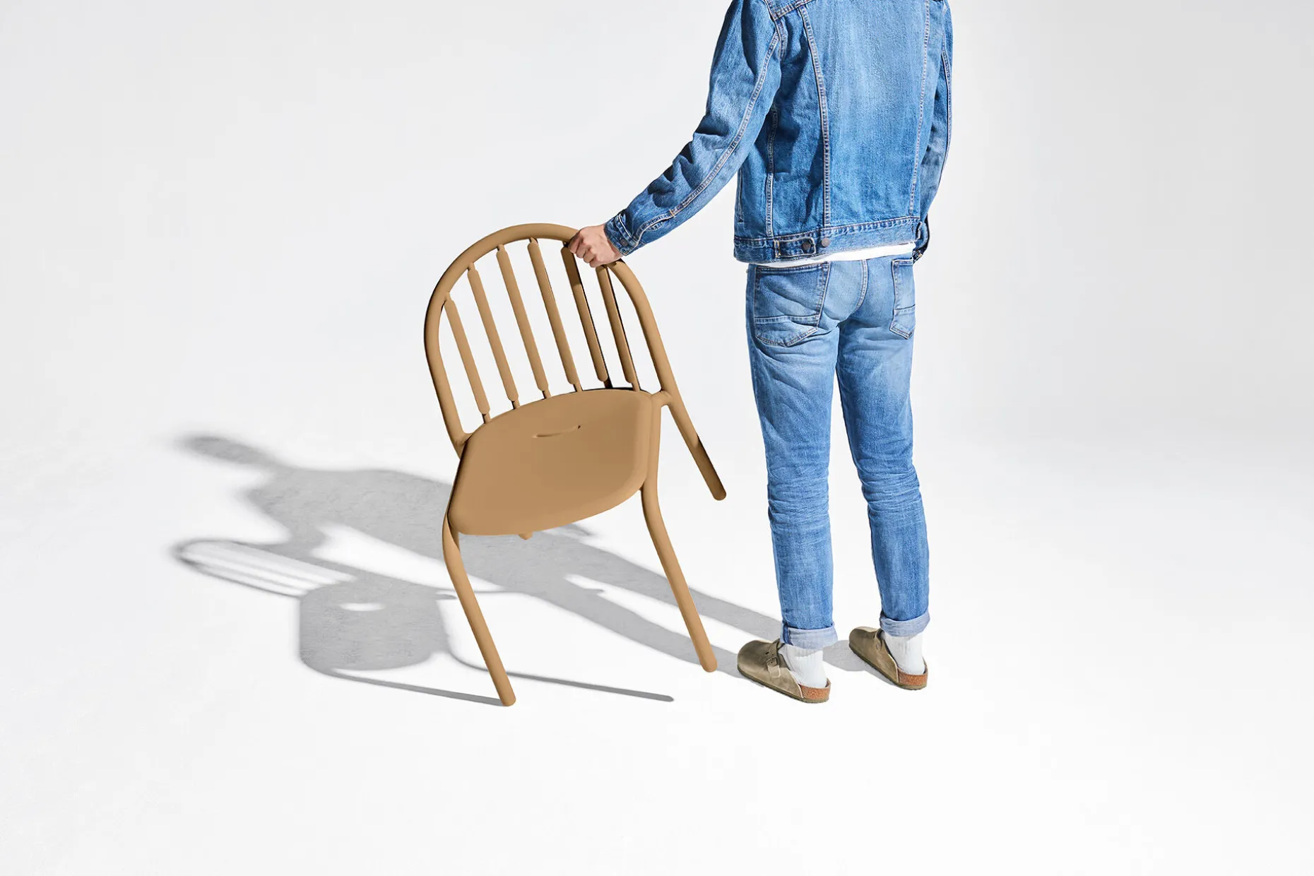 Fred's Armchair Tuinstoel met armleuning, bruin, 60x59.5x80.5 cm