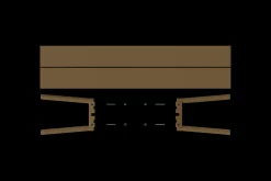 Fred's Bench Tuinbank, bruin, 160x40x46.5 cm