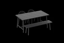 Fred's Bench Tuinbank, zwart, 160x40x46.5 cm
