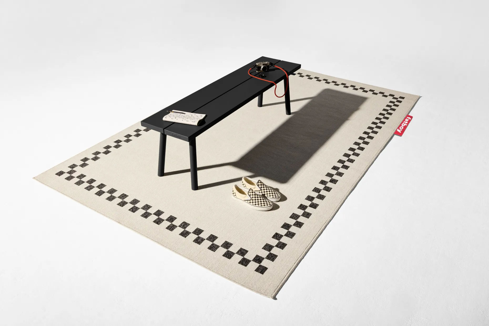 Fred's Bench Tuinbank, zwart, 160x40x46.5 cm