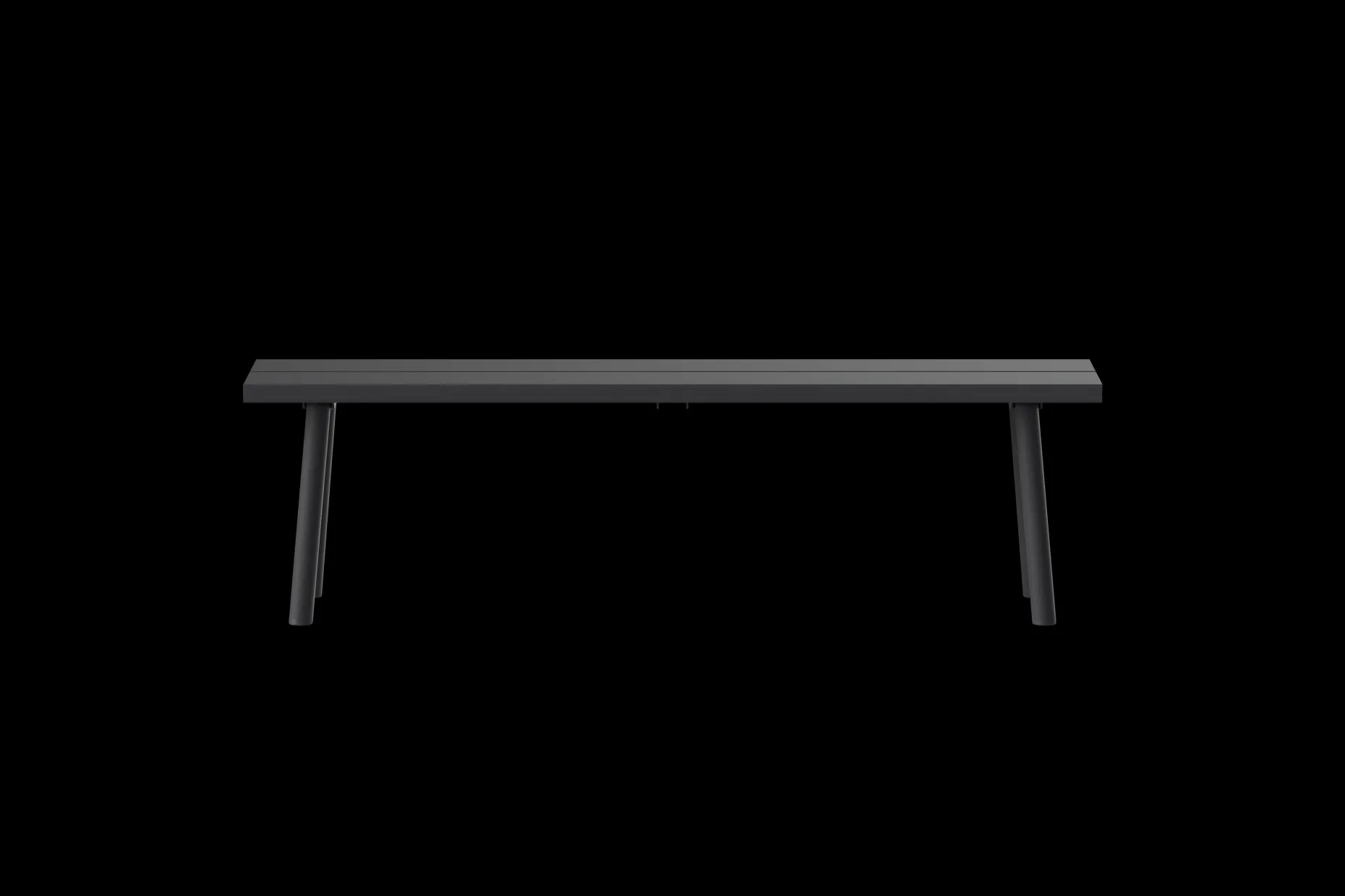 Fred's Bench Tuinbank, zwart, 160x40x46.5 cm