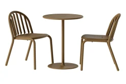 Fred's Bistreau Kleine tuintafel rond, bruin, 60x60x76 cm