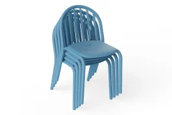 Fred's Chair Tuinstoel, blauw, 52x56x80.5 cm
