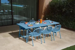 Fred's Chair Tuinstoel, blauw, 52x56x80.5 cm