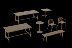 Fred's Medium Table Tuintafel, bruin, 170x90x76 cm