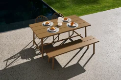 Fred's Medium Table Tuintafel, bruin, 170x90x76 cm