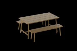 Fred's Medium Table Tuintafel, bruin, 170x90x76 cm